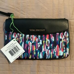 Vera Bradley Watercolor Brushstrokes envelope wristlet